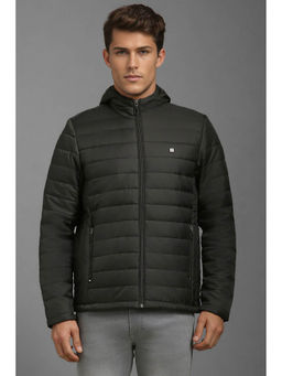 Louis Philippe - Men Casual Black Solid Jackets