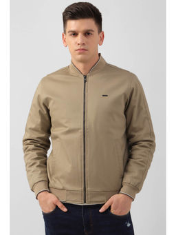 Peter England - Men Brown Solid Casual Jacket