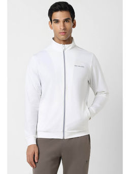 Van Heusen - Men White Solid Casual Jacket