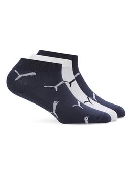 Puma - Catlogo Quarter Unisex Blue Socks (Pack of 3)