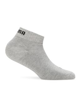 Puma - Quarter Unisex Grey Socks (Pack of 3)