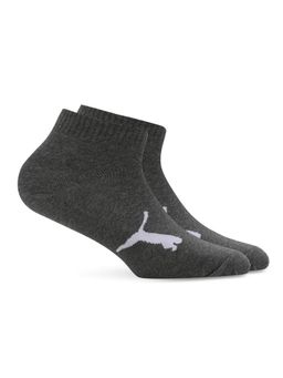 Puma - Quarter Unisex Grey Socks (Pack of 2)