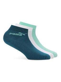 Puma - Quarter Unisex Blue Socks (Pack of 3)