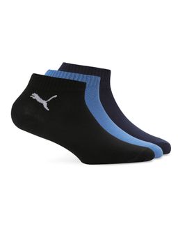 Puma - Quarter Unisex Blue Socks (Pack of 3)
