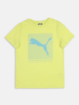 Puma - Graphic Boys Yellow T-shirt