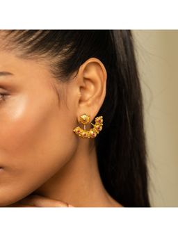 Shaya by CaratLane - Demunita Bloom Earrings in Gold Plated 925 Silver