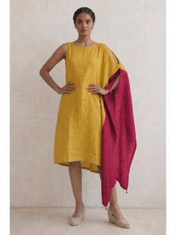 Kaveri - Yellow One Side Kaftan