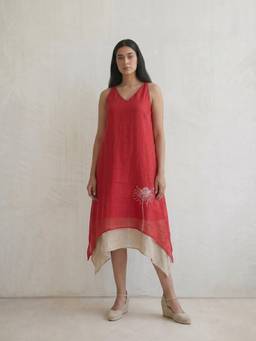 Kaveri - Red Daisy Singapore Sling Dress