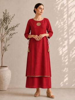 Kaveri - Red A Mark Of Dress