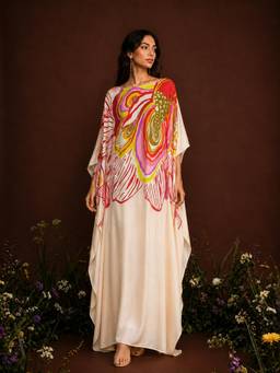Poppi - Multi-Color Amara Printed Kaftan Dress