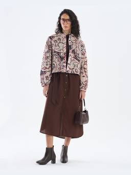SAINTLY - Boho Paisley Quilted Jacket