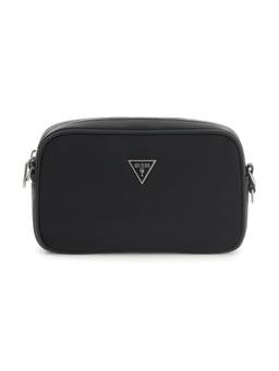 Guess - Black Polyamide Solid Men Wrist bag