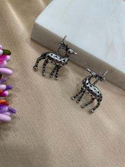 Digital Dress Room - Spotted Deer Dangler Design Earrings