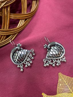 Digital Dress Room - Peacock Ghungroo Design Earrings