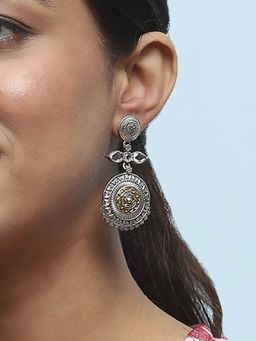 Biba - Oxid Gold Brass Drop and Dangler Earrings