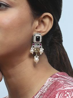 Biba - Black Brass Drop and Dangler Earrings