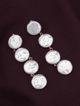 Palmonas - Waterproof and Anti-Tarnish Pearl Drop Earrings for Womens