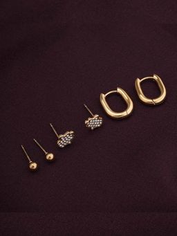 Palmonas - Waterproof and Anti-Tarnish Tiny Treasures Earrings (Pack of 3)