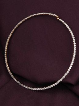 Palmonas - Waterproof and Anti Tarnish Sparkling Circle Gold Minimal Necklace for Womens