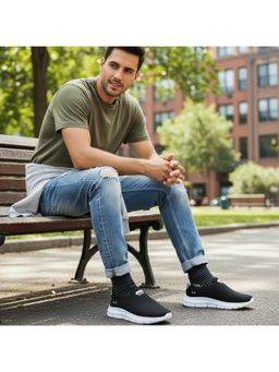 BERSACHE - Premium Sports Trending Black Running Shoes for Men