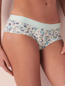 La Vie En Rose - Cotton and Logo Elastic Band Hiphugger Panty