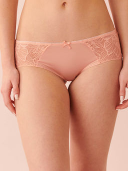 La Vie En Rose - Microfiber and Lace Hiphugger Panty