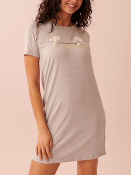 La Vie En Rose - Super Soft Round Neck Sleepshirt