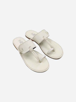 The Madras Trunk - Aura Sandles - White