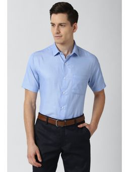 Peter England - Men Blue Formal Shirt