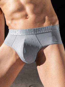 DaMENSCH - Mens Supremely Lightweight, Jacquard Texture, No-Curl Waistband Unreal Cosmos Briefs