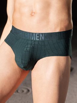 DaMENSCH - Mens Supremely Lightweight, Jacquard Texture, No-Curl Waistband Unreal Cosmos Briefs