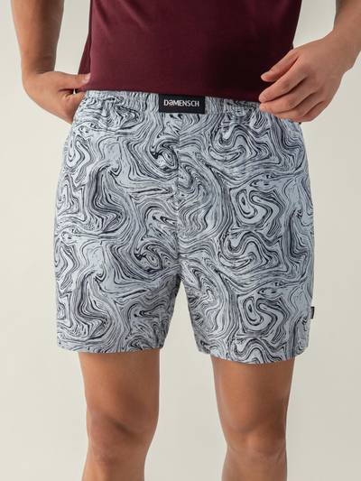 Men Breeze Ultra-Light Printed Cotton Boxer Short