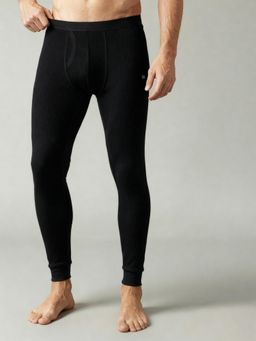 DaMENSCH - Men Ribbed Mid-Rise Thermal Bottoms