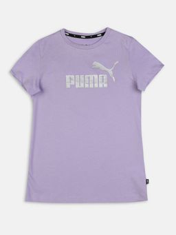Puma - Ess Logo Girls Purple T-shirts