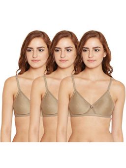 Bodycare - Pack of 3 Seamless Cup Bra In Camel Colour