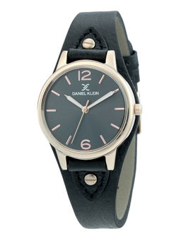 Daniel Klein - Black Premium Round Dial Analog Watch For Women - DK.1.12306 - 2