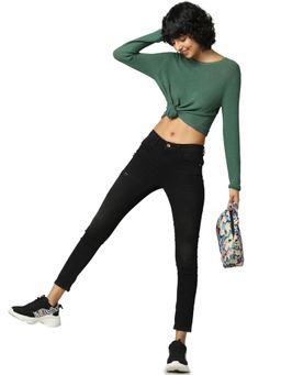 ONLY - Women Solid Black Jeans