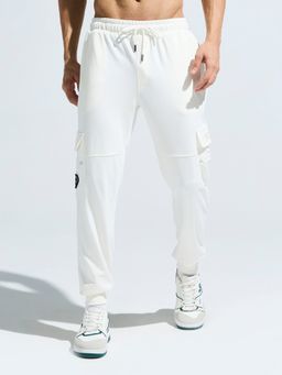 DOMIN8 - Mens Stretchable Pure Cotton Cut and Sew Multi-Pocket Breathable Joggers