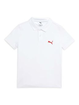 Puma - Boys White Graphic Polo T-Shirt