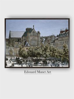 The Art House - Saint-Germain-L'Auxerrois Church, Paris, 1866 Painting by Edouard Manet
