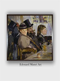 The Art House - At the Cafe, 1878 Painting by Edouard Manet