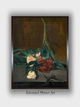The Art House - A Stem of Peonies and Pruning Shears, 1864 Painting by Edouard Manet