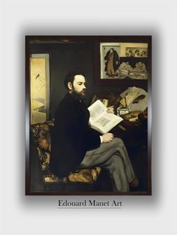 The Art House - Portrait of Emile Zola Painting by Edouard Manet
