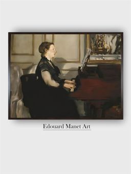 The Art House - Madame Manet at the Piano Painting by Edouard Manet