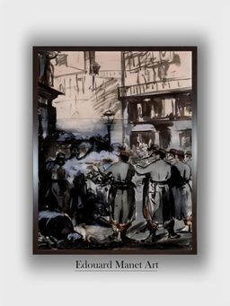 The Art House - Town of 1871: “the Barricade" Drawing Painting (1832-1883)