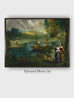 The Art House - Fishing, c.1862-63 Painting by Edouard Manet