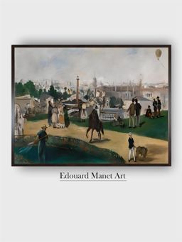 The Art House - A View of the 1867 Exposition Universelle in Paris Painting by Edouard Manet