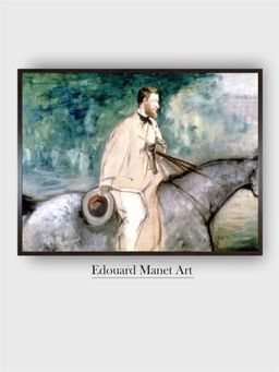 The Art House - The Painter Guillaumin on Horseback, 1870 Painting by Edouard Manet