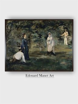 The Art House - Game of Croquet, 1873 Painting by Edouard Manet