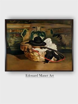 The Art House - Still Life: Guitar and Sombrero, 1862 Painting by Edouard Manet